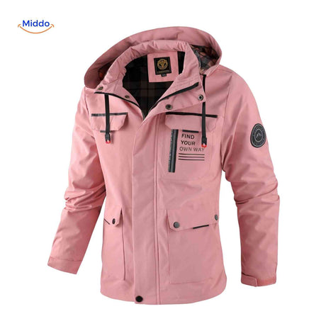 NordGuard Jas winddichte heren winterjas met capuchon en borstzak www.middo.nl