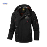 NordGuard Jas zwarte waterdichte heren winterjas met capuchon en logo detail www.middo.nl