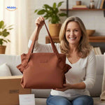Packora Tas dames shopper van leer met luxe uitstraling www.middo.nl