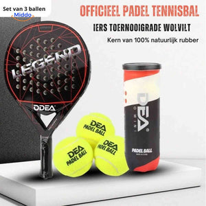 PadelPro Ballen padel ace en tour ballen closeup www.middo.nl