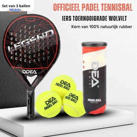 PadelPro Ballen padel ace en tour ballen closeup www.middo.nl
