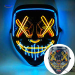 PhantomGlow Masker geel blauw led masker www.middo.nl
