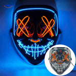 PhantomGlow Masker oranje blauw led masker www.middo.nl