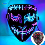 PhantomGlow Masker paars rood led masker www.middo.nl