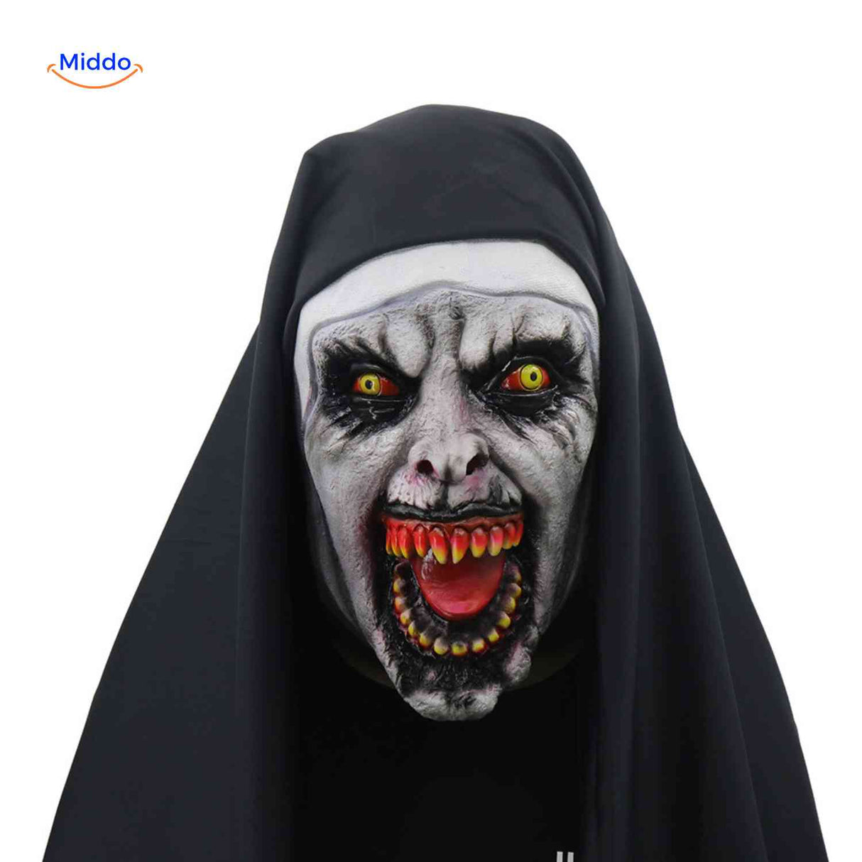 Phantora Nun Masker enge non duivels kostuum www.middo.nl