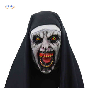 Phantora Nun Masker enge non duivels kostuum www.middo.nl
