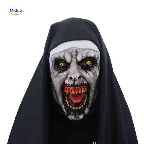 Phantora Nun Masker enge non duivels kostuum www.middo.nl