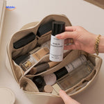 PillowPro reistasje beige stijlvolle make up tas www.middo.nl