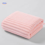 PineappleGrid Badhanddoek licht roze ribbel handdoek www.middo.nl