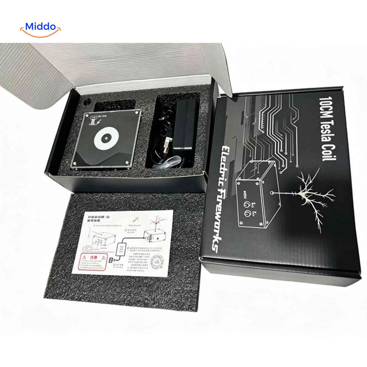 PlasmaTune Teslaspoel luxe verpakking compleet www.middo.nl