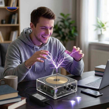 PlasmaTune Teslaspoel plasmaboog interactieve demo www.middo.nl
