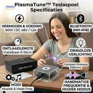 PlasmaTune Teslaspoel specificaties overzicht www.middo.nl