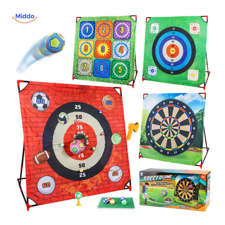 PlaySquare Golfset 4 in 1 schietspel met doelwitten buitenspeelgoed www.middo.nl