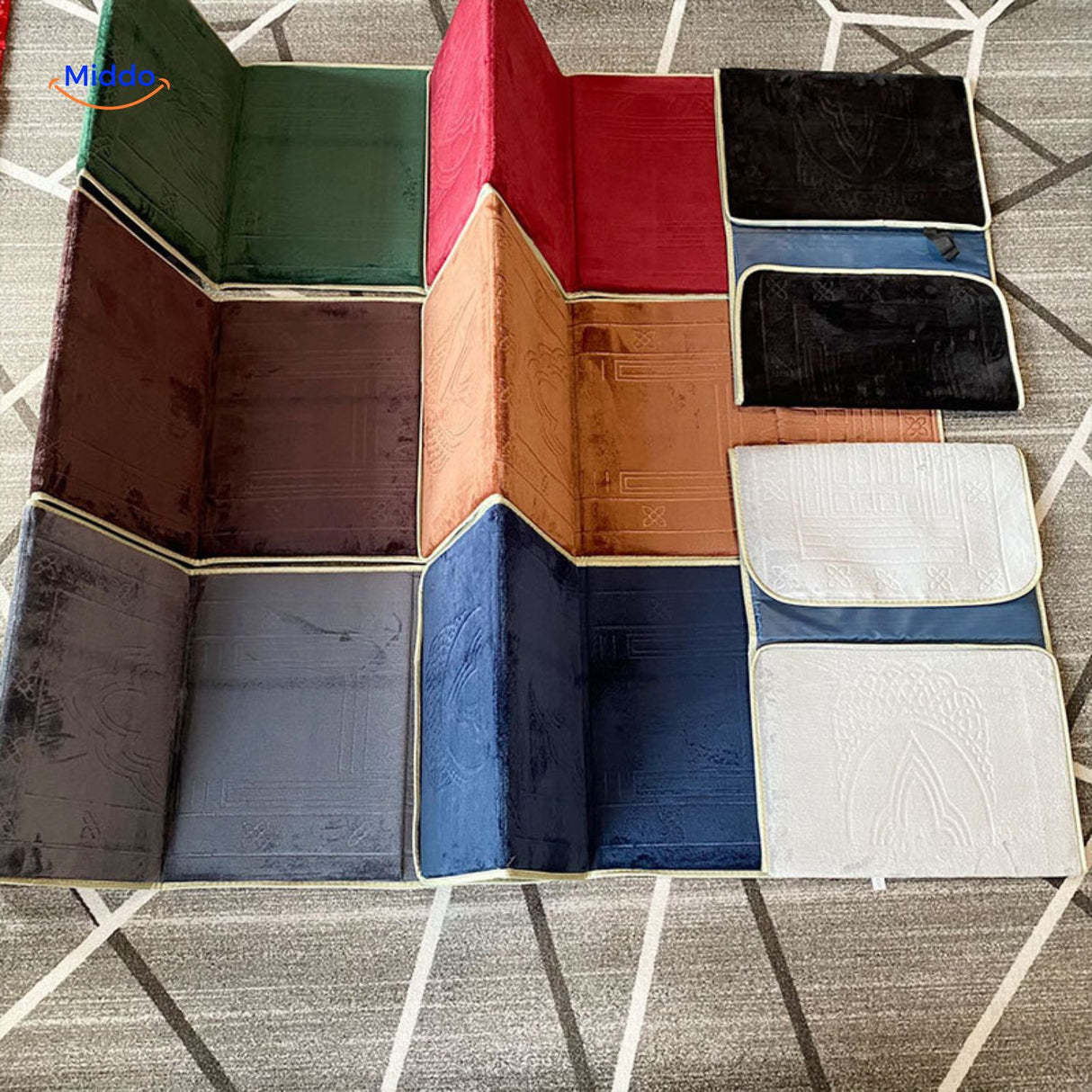 PrayMate Fold bidjar kleed kleurenset plat www.middo.nl