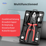 ProTool 6 in 1 multifunctionele tool set met draadstripper en krimptang www.middo.nl