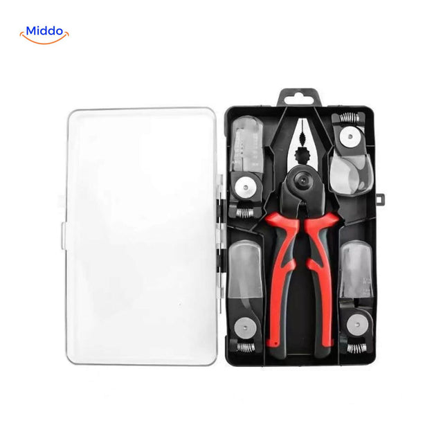 ProTool 6 in 1 multifunctionele tool set met verschillende accessoires www.middo.nl