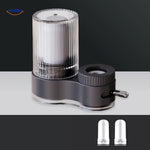 PureFlow kraan met wit en blauw design www.middo.nl