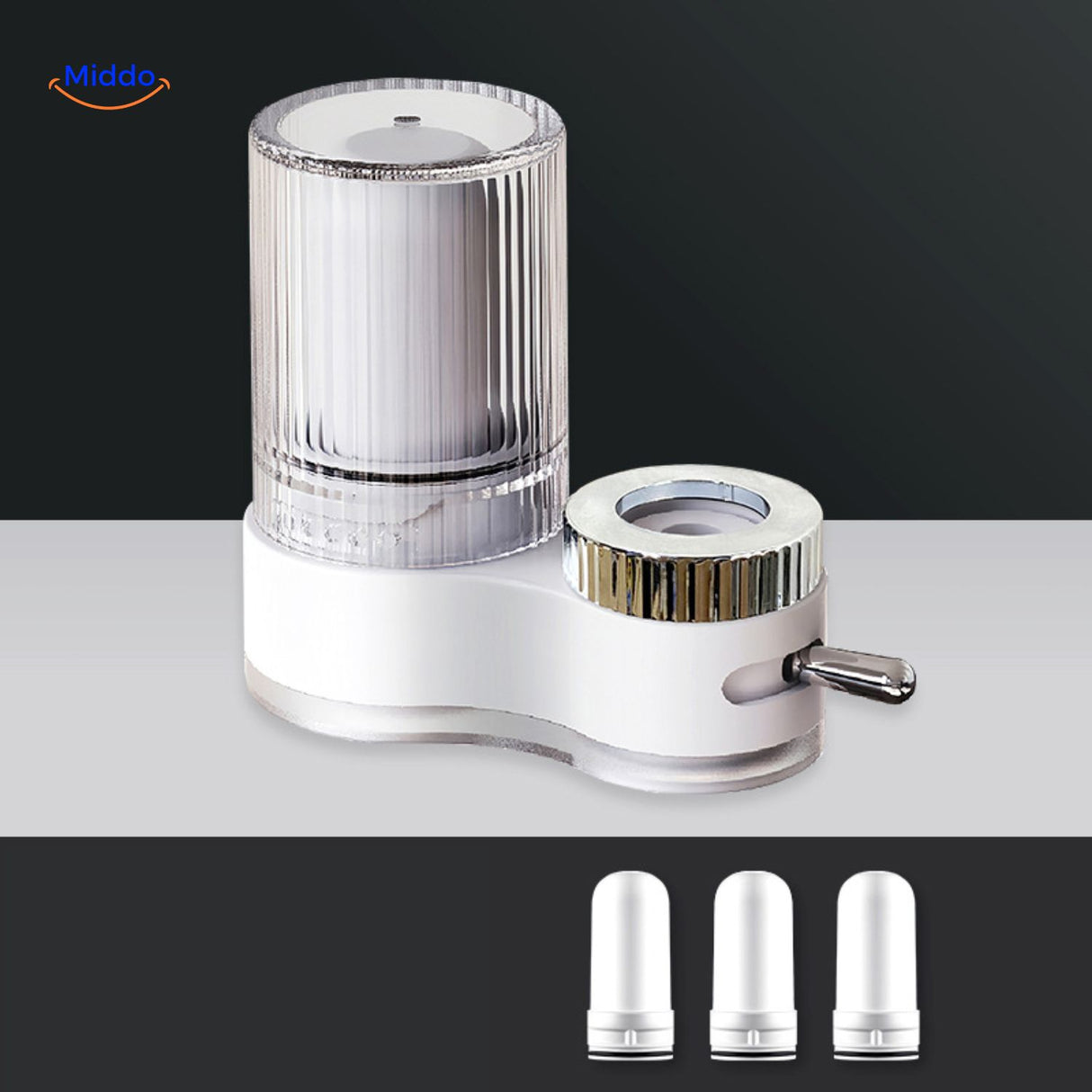PureFlow kraan wit met verschillende filter opties www.middo.nl