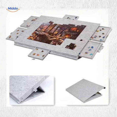 PuzzleNest Bord draagbaar puzzelbord met uitschuifbare lades www.middo.nl