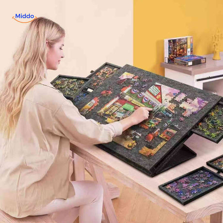 PuzzleNest Bord ergonomisch puzzelbord met kantelbare standaard www.middo.nl