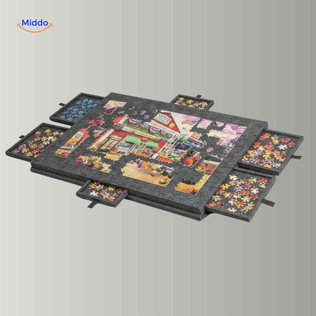 PuzzleNest Bord inklapbaar puzzelbord met opbergsysteem www.middo.nl