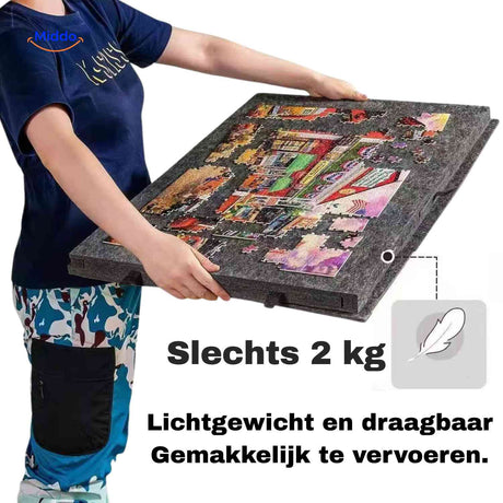 PuzzleNest Bord lichtgewicht puzzelbord draagbaar en inklapbaar www.middo.nl