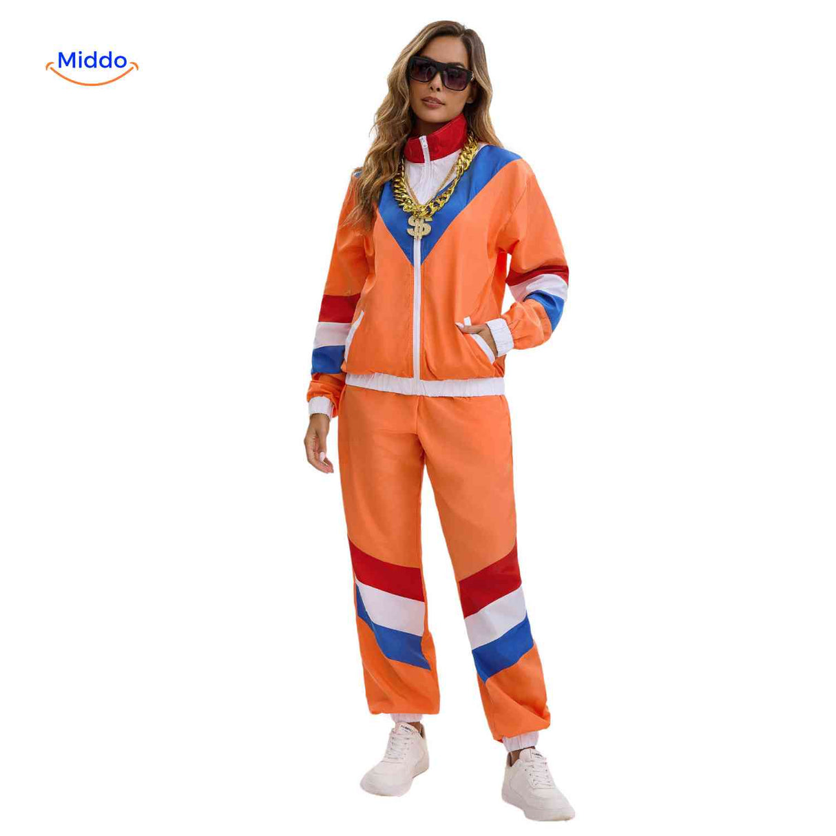 RetroVibe Set sportieve dames outfit joggingpak stijlvol www.middo.nl