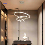 Ringkroonluchter Lamp moderne led hanglamp ringen woonkamer www.middo.nl