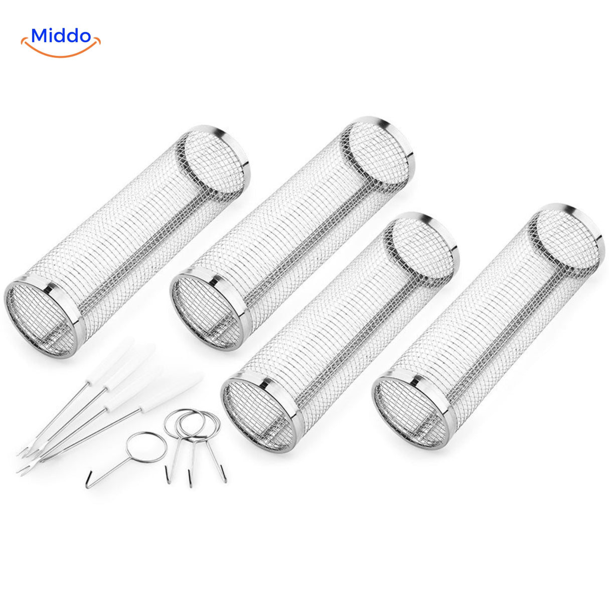 RollingGrill™ manden getoond met haken.
