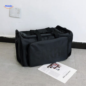 SNKRPro Tas zwart met licht grijze tekst www.middo.nl
