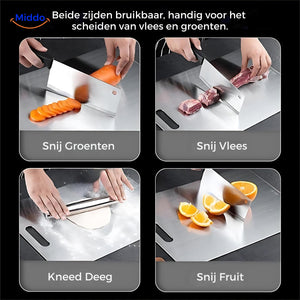 Snij allerlei soorten voedsel op de Safecut Snijplank van Middo