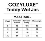 CozyLuxe™ Teddy Wol Jas | Luxe Comfort met Hoge Kraag en Zachte Lamswol