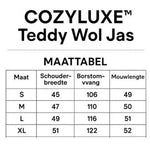 CozyLuxe™ Teddy Wol Jas | Luxe Comfort met Hoge Kraag en Zachte Lamswol