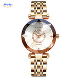 Seno Elegance Dameshorloge Staal Goudgoud Middo.nl