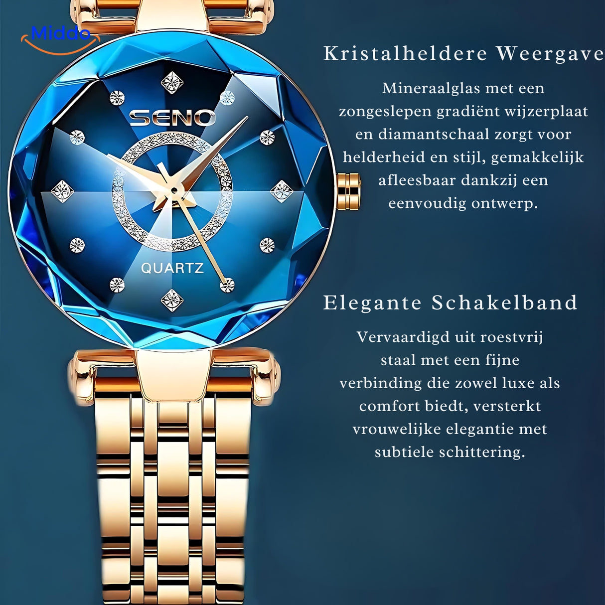 Seno met Kristal heldere weergave en elegante schakelband