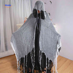 ShadowReap Cape lichtgrijs spook gescheurde randen halloween www.middo.nl
