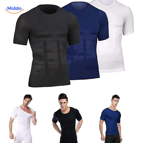 ShapeBoost PowerVest 2.0 T-shirts Zwart, Blauw en Wit van www.middo.nl