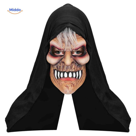 Skullveil Masker enge grijns horror masker www.middo.nl