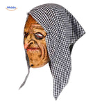 Skullveil Masker heksenmasker met geruite doek www.middo.nl