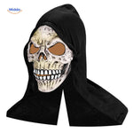 Skullveil Masker horror schedelmasker met kap www.middo.nl