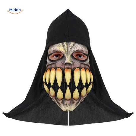 Skullveil Masker monster met grote tanden horror www.middo.nl