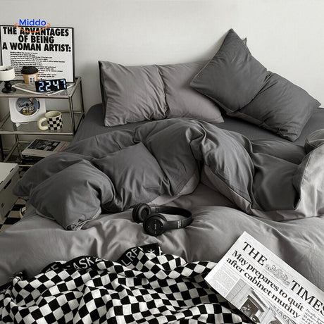 SleepNest Gezellig Dorm Set donkerblauwe en lichtblauwe slaapset www.middo.nl