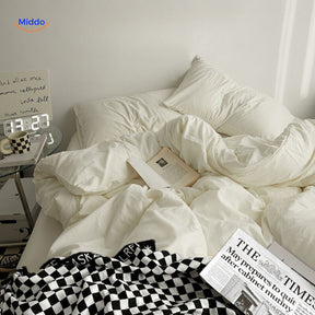 SleepNest Gezellig Dorm Set geel en creme slaapset met stijl www.middo.nl