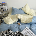 SleepNest Gezellig Dorm Set grijze en cremekleurige dekbedcombinatie www.middo.nl