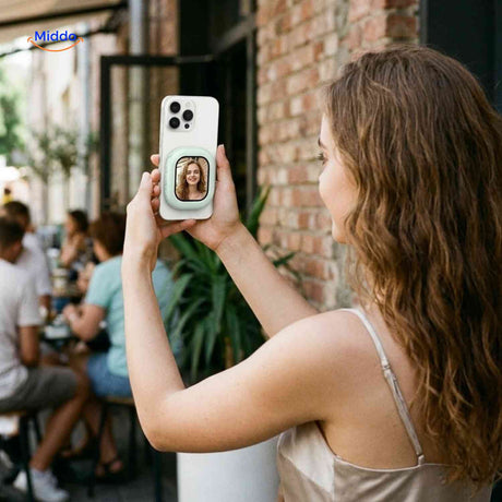 SnapView Selfiemonitor selfie preview cafe achtercamera www.middo.nl