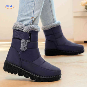 SnowLuxe Boots donkerblauw comfortabele winterboots www.middo.nl