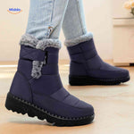 SnowLuxe Boots donkerblauw comfortabele winterboots www.middo.nl