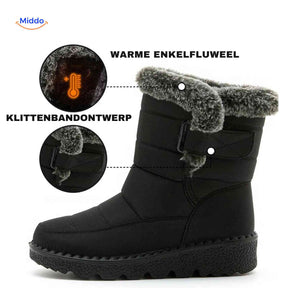SnowLuxe Boots klittenband ontwerp waterdichte winterboots www.middo.nl