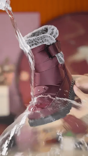 SnowLuxe Boots rood comfortabele warme winterlaarzen www.middo.nl