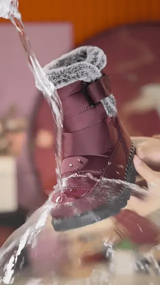 SnowLuxe Boots rood comfortabele warme winterlaarzen www.middo.nl